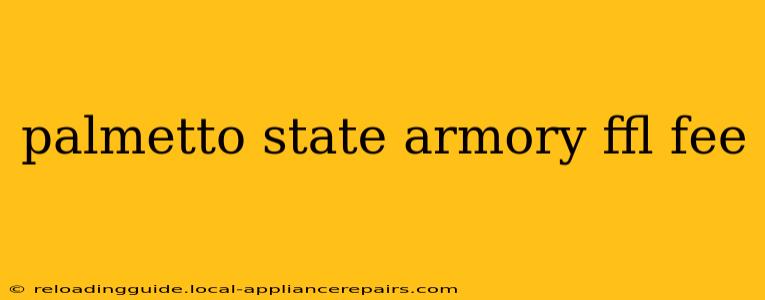 palmetto state armory ffl fee