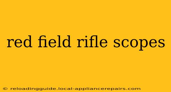 red field rifle scopes