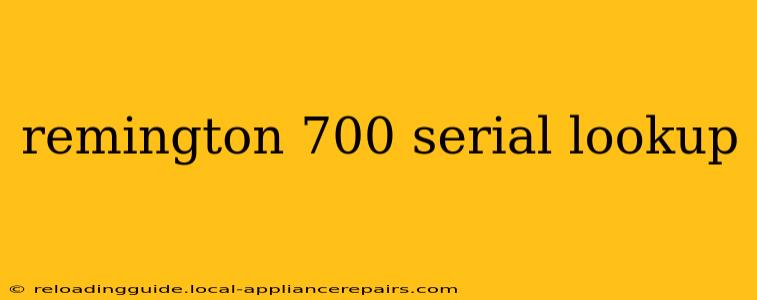 remington 700 serial lookup