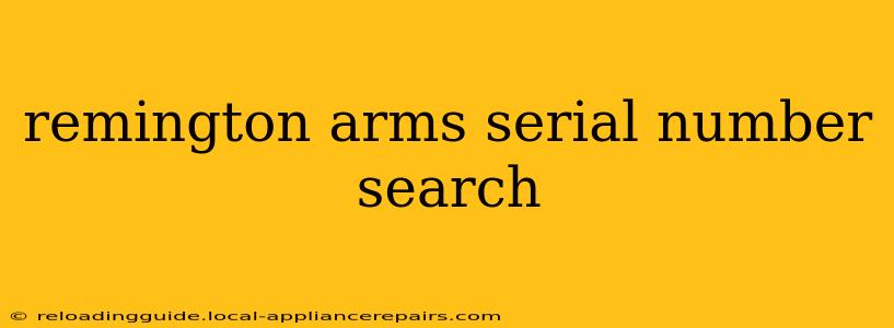 remington arms serial number search