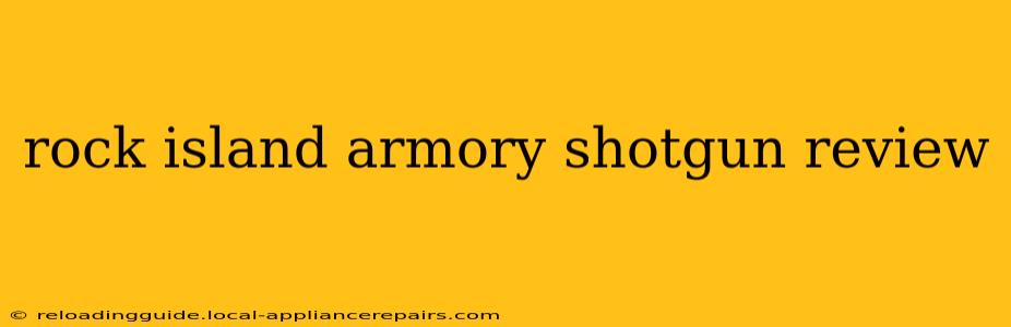 rock island armory shotgun review