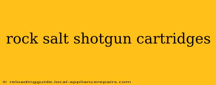 rock salt shotgun cartridges