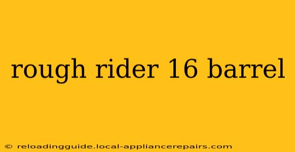 rough rider 16 barrel