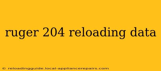 ruger 204 reloading data