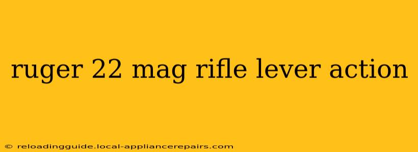 ruger 22 mag rifle lever action