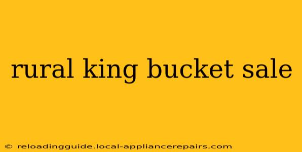 rural king bucket sale