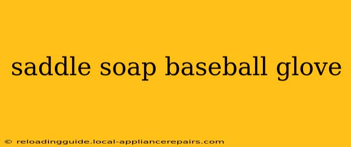 saddle soap baseball glove