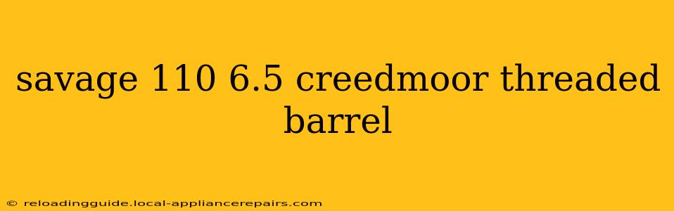 savage 110 6.5 creedmoor threaded barrel