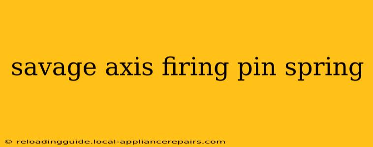 savage axis firing pin spring