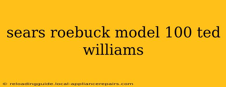 sears roebuck model 100 ted williams