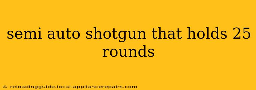 semi auto shotgun that holds 25 rounds