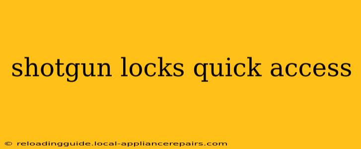 shotgun locks quick access