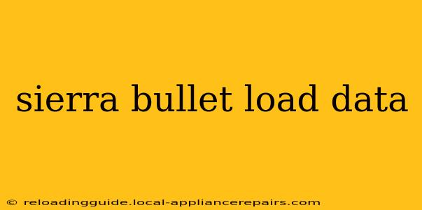 sierra bullet load data