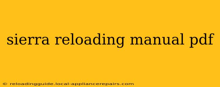 sierra reloading manual pdf