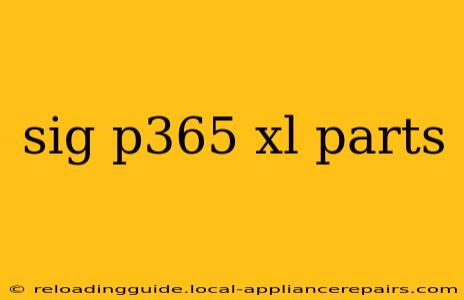 sig p365 xl parts