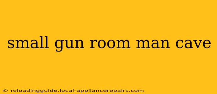 small gun room man cave