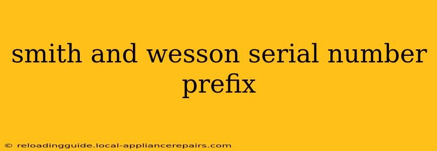 smith and wesson serial number prefix