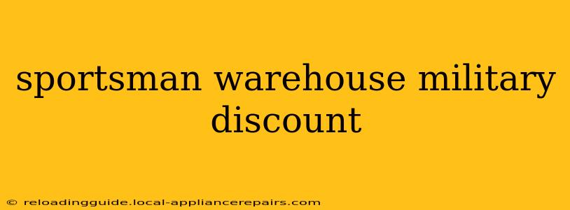 sportsman warehouse military discount