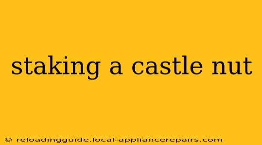 staking a castle nut