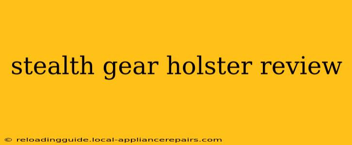 stealth gear holster review