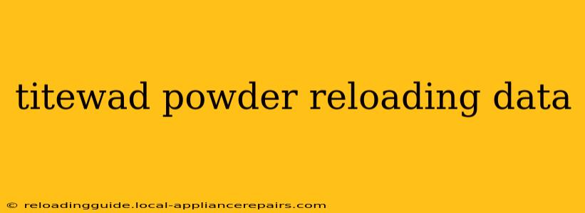 titewad powder reloading data