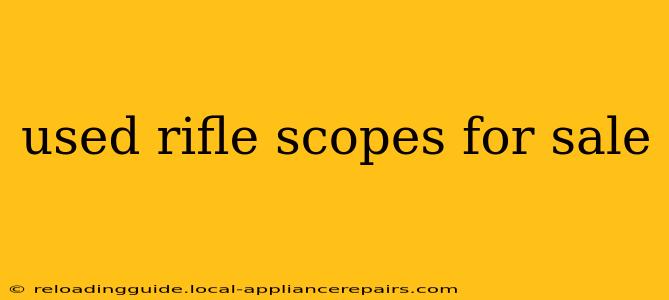 used rifle scopes for sale