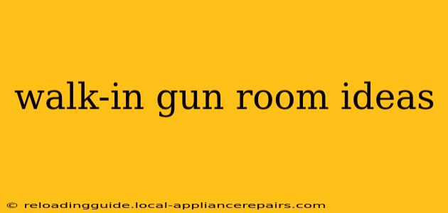 walk-in gun room ideas