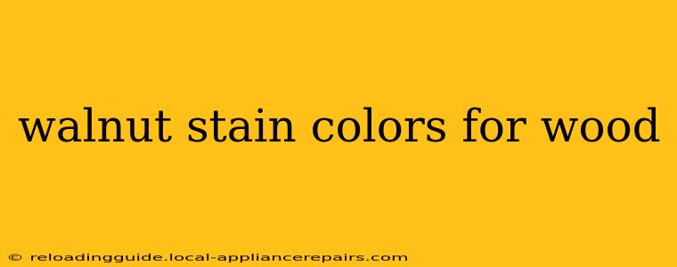 walnut stain colors for wood