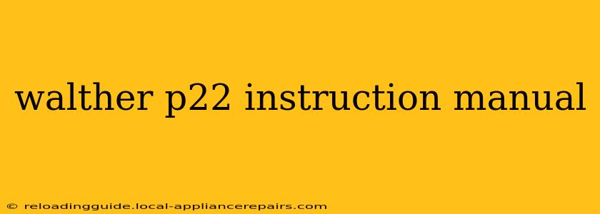 walther p22 instruction manual