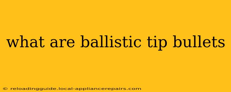 what are ballistic tip bullets