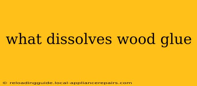 what dissolves wood glue