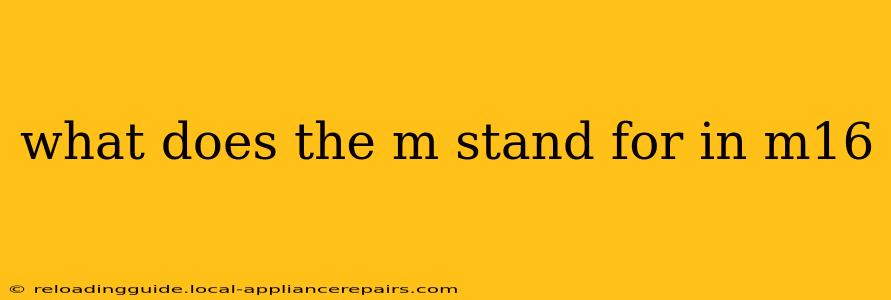 what does the m stand for in m16