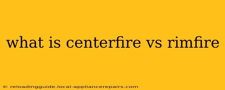 what is centerfire vs rimfire