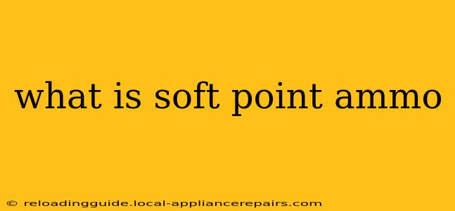 what is soft point ammo