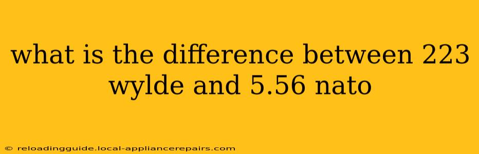 what is the difference between 223 wylde and 5.56 nato