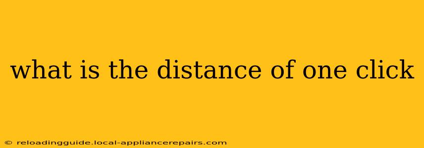 what is the distance of one click