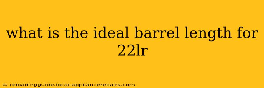 what is the ideal barrel length for 22lr