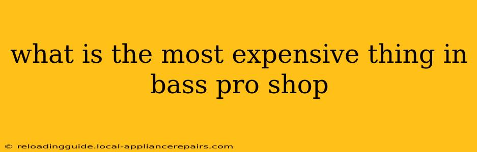 what is the most expensive thing in bass pro shop