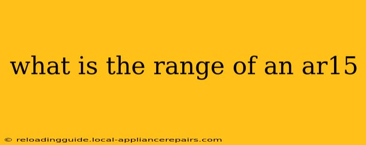 what is the range of an ar15