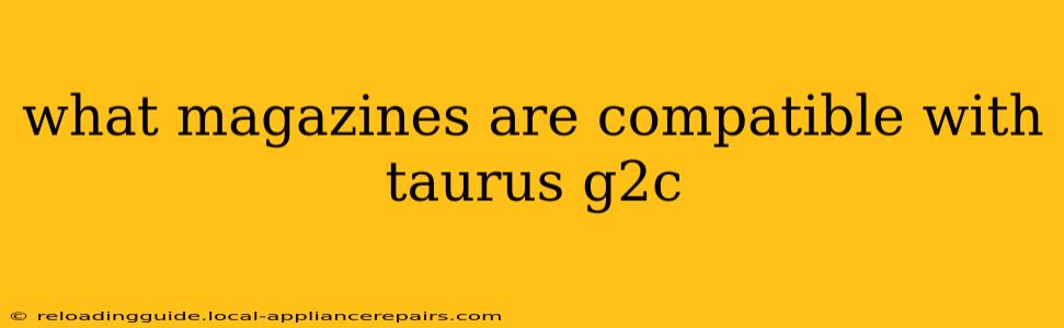 what magazines are compatible with taurus g2c