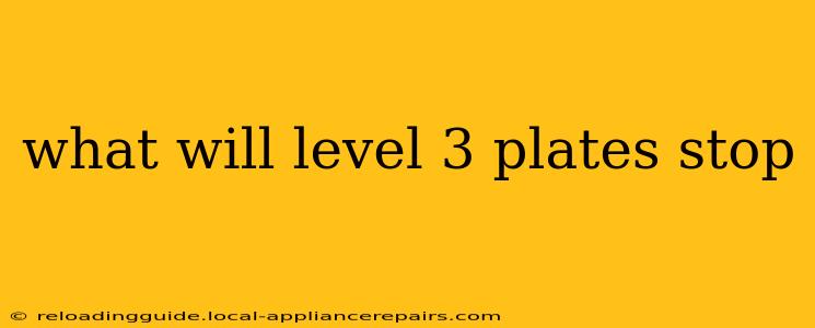 what will level 3 plates stop