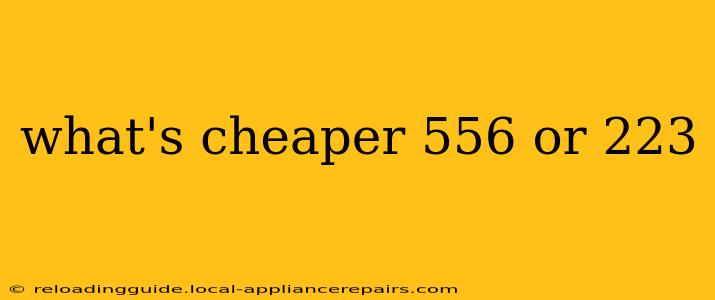 what's cheaper 556 or 223