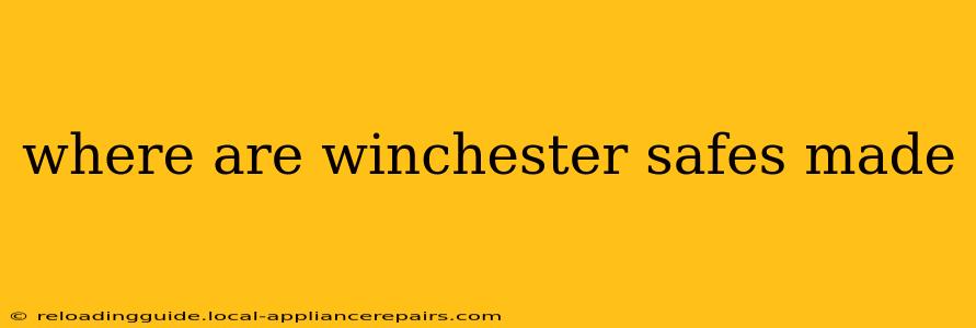 where are winchester safes made