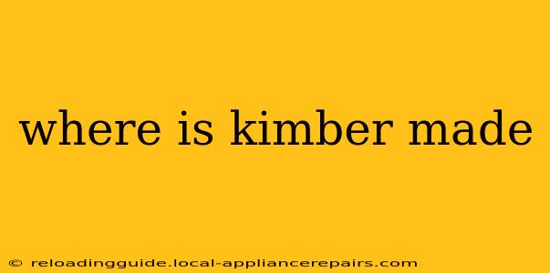 where is kimber made