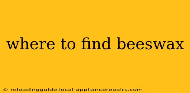 where to find beeswax