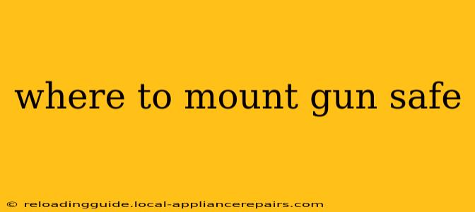 where to mount gun safe