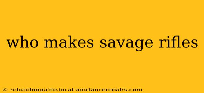 who makes savage rifles