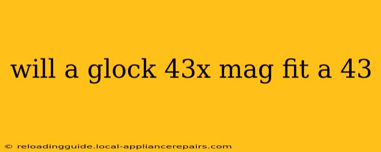 will a glock 43x mag fit a 43