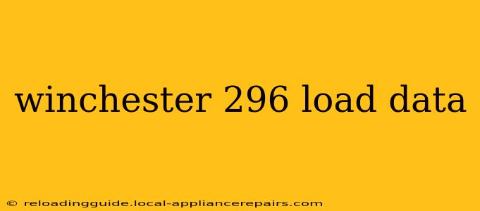 winchester 296 load data