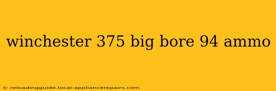 winchester 375 big bore 94 ammo